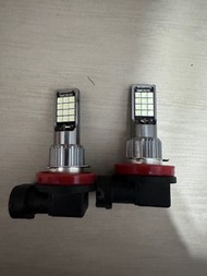 汽車前霧燈(冰藍色) 燈膽 燈泡 LED燈 H11/H8插頭