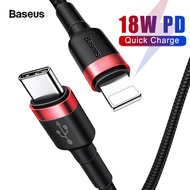 Baseus USB C Cable to Lightning USB Cable For iPhone X XS 8 Plus 18W PD Fast Charging USB Type C