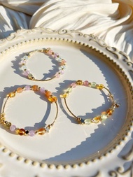 女巫的魔法陣//馬粉晶 紫晶 海藍寶 葡萄石 黃水晶 天然石 水晶