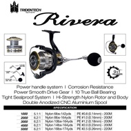 Reel Spinning Tridentech Rivera 21 New Salt Water Power Handle