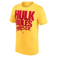 WWE HULK HOGAN HULK RULES FORVER YELLOW TSHIRT