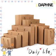 DAPHNE Gift Bags, Vertical Horizontal with Handles Kraft Paper Bags, Convenient 10 Sizes Party Accessory Shopping Handbag Home Decor