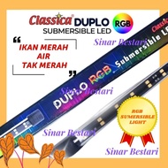 Classica Duplo RGB Submersible LED Professional Aquarium display light lamp lampu Akuarium MAyin Sol