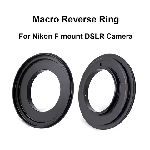 For Nikon F mount Macro Reverse Adapter Ring 49/ 52/ 55/ 58/ 62/ 67/ 72/ 77mm for Nikon F mount DSLR