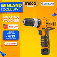 ♞,♘[6440]INGCO by Winland Cordless Impact Drill 12V Lithium-Ion CIDLI1232 ING-CT