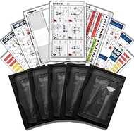 1NMORE 5v5, 7v7 Football Wristbands with Playbook System,Youth Quarterback Play Wristband, Flag Foot