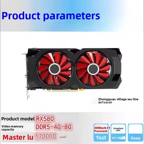 RX580 RX460-560D independent game graphics card 4G-8G high definition interface Dp and HDMI support 