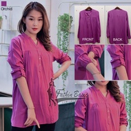 KATUN Plain Rayon Orchid Blouse - Rayon Cotton Blouse - Orchid - Fathin Basic - Tanahabang Collectio