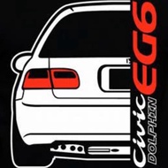 Honda Civic EG6 rear tshirt