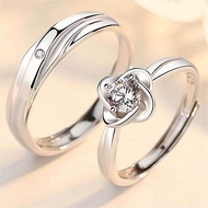 [Promo]Cincin Perak S925 Ring Pria Wanita Cincin Couple Perak S925 Adjustable [COD]Cincin Couple Per