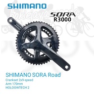 SHIMANO SORA ROADBIKE Crankset 2x10-speed FCR 3000 50 34 T x 170MM/