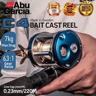■♣Abu Garcia [genuine product] C4 Baitcast reel 7KG Max drag 6.3:1 Gear Ratio Left hand/ Right hand 