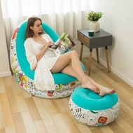 Inflatable Leisure Bean Bag Sofa Lazy Sofa Set Foldable Foot Sofa Bed Outdoor Convenient Lying Chair