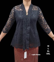 Blus kartini hitam/Atasan brokat hitam/Kartini Hitam