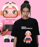 MOLLY Pop Mart T-shirt เสื้อยืดเกาหลี ผ้าคอตตอน100% โปรโมชั่นพิเศษ รุ่นใหม่