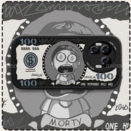 Realme GT8 Pro Phone Case realme gt8 pro gt7 Protective Case Dollar Morty Male New Lambskin Cartoon 