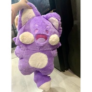 PLUSHIE purple Ddu Ddu cat bear 90cm Stuffed cat mink swing