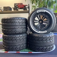 4PCS NEEBRC 115mm 1/10 RC Car Rubber Tire Wheel Tyre 12mm Hex For RC Monster Off-road Buggy Redcat H