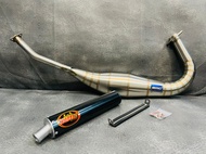 ท่อ KR/SERPIGO/VICTOR/ZX150 ทรงใส่พักเท้าได้