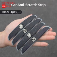 4Pcs/set mg logo Rubber Anti Collision Strip Car Door Rearview Mirror Protector Stickers for MG ZS H