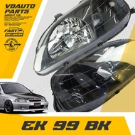 โคมไฟหน้าเพชร Civic EK โคมดำ ปี(EK-99) ไม่มีไฟหรี่