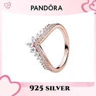 100% PANDORA Sterling Silver Bracelet S925 Pound Sterling Silver Princess Xu Bone Ring