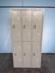 【新竹2手家具】推薦永茂二手傢俱*C050404*六人置物鐵櫃(KEY6個)*辦公家具 辦公桌 員工置物櫃 辦公椅 主管桌椅 OA家具 活動櫃 洽談桌椅