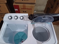 terbaru mesin cuci polytron pwm-1403x mesin cuci 2 tabung 14 kg