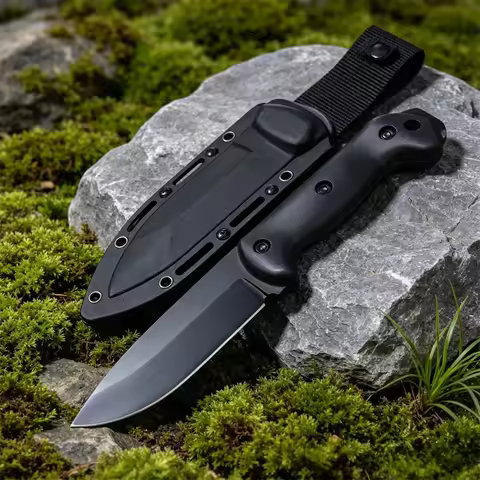 Outdoor Camping and Fishing Fixed-blade Knife Sheath High-hardness 8Cr13Mov Blade Essential Tool Dai