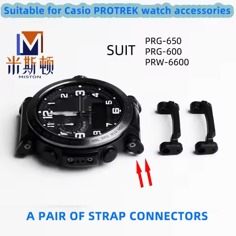 Watch strap connector for Casio GSHOCK PRG-600YB PRG-650 PRW-6600 PRG600 series plastic adapter blac