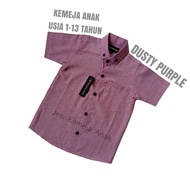 (Ready Stock) Kemeja Anak Warna Dusty Purple