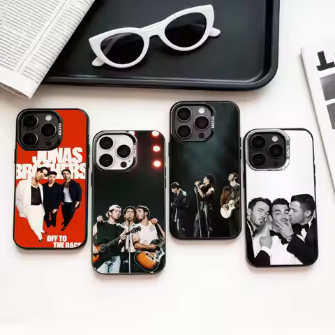 COOL Band J-Jonas B-Brothers-S Phone Case For iPhone17,16,15,14,13,12,11 Plus,Pro Max Colored Silver