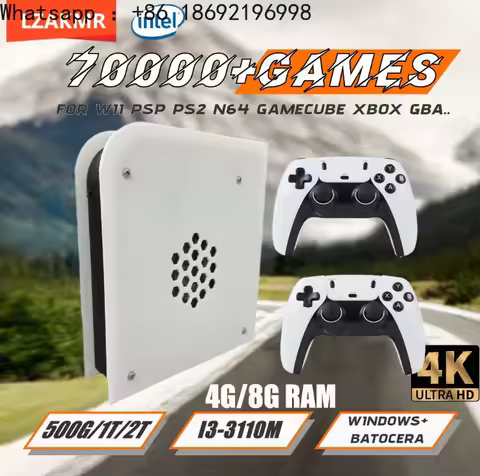 M15 60+Emulators 2T Retro Home Game Console Batocera I3-3110M 70000+Games For Wii PS2 PSP NGC N64 Wi
