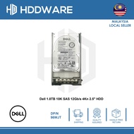 DELL 1.8TB 10K 12G SFF SAS 2.5" 4Kn HDD // 96WJT // HUC101818CS4204 // 0B33069