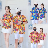 PINK031 Floral pattern shirt, color doesn't fade, fabric doesn't shrink or deteriorate, pattern is c