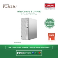 Lenovo IdeaCentre 3 07IAB7 90SM008PMI SFF Desktop PC Grey ( Celeron G6900, 8GB, 256GB SSD, Intel, W1