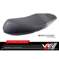 VRX Sportster Seat Leather Carbon Flat Seat - Aerox V1 V2 / Nmax V2 / ADV150 / ADV160