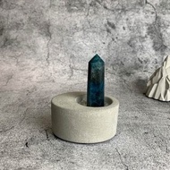 水晶柱- 藍磷輝石 辦公室療癒微景觀 裝置擺飾 一物一圖