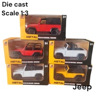 Die cast miniature iron car jeep 4x4