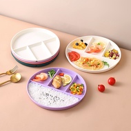 Four Grid Plate 211 Food Dispatch Plate Quantitative Plate Grid Breakfast Plate Fat Reduction Disk F