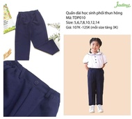 💎💎Quần Học Sinh Jadiny Bé Trai Gái Đều Mặc Được 20kg-45kg)