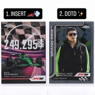 F1 Topps Chrome Card (F1-75) - Nico Hulkenberg & Zhou Guanyu (Kick F1)