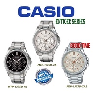 CASIO ORIGINAL ENTICER MTP-1375D SERIES MEN'S WATCH (2 YEARS WARRANTY)JAM TANGAN LELAKI JAM CASIO MAN WATCHES