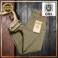 ONI DENIM ONI266-OLD18 18oz Olive Denim Relax Straight [Direct from Japan]
