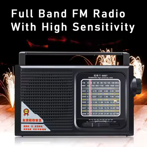 High Sensitivity Retro Radio Full Band Portable Elderly FM Radio Semiconductor Mini Walkman Mini Rad
