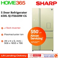 Sharp 5 Door Refrigerator 650L SJ-FX660W-CG