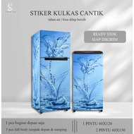 1 Door & 2 Door Refrigerator Stickers Premium Glossy Vinyl Unique Motif 6