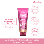 Luxe Organix Niacinamide + Arbutin / Milk + Gluta / Retinol + Gluta / SPF 50+ PA++++ Whitening Serum