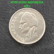 UANG LOGAM LAMA KOIN KUNO 50 SEN INDONESIA 1955 DIPANEGARA ASLI