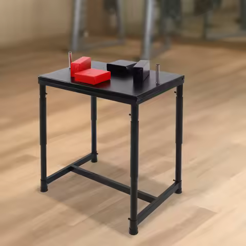 Standard Arm Wrestling Battle Table Professional Wrestling Equipment for Gyms Sports Arenas, Black&R